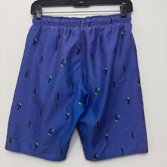 Hurley Blue Pineapple Swim Trunks Board Shorts Size L - Picture 5 of 7